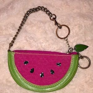 Vintage Coach Watermelon Change Purse